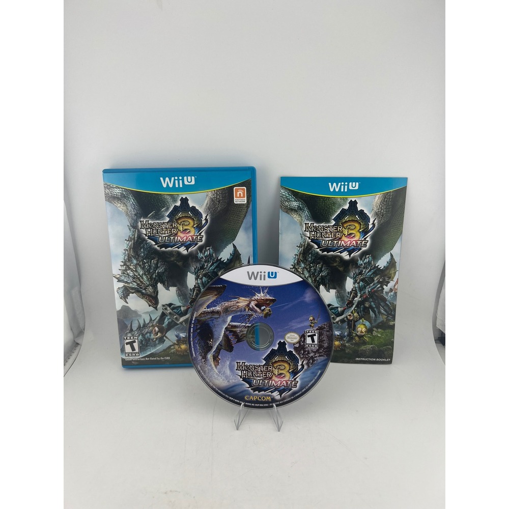 Monster Hunter 3 Ultimate Nintendo Wii U Capcom Action RPG WUP-P-AHDE CIB